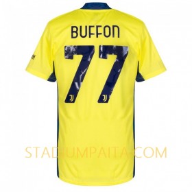 Virallinen pelipaita Juventus Buffon 77 Maalivahti Koti 2020-21 Lyhythihainen - Miesten